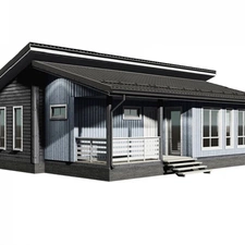 Дом в «финском стиле» К-7: три спальни, светлая кухня-гостиная и десятиметровая терраса
