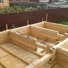 Процесс строительства одноэтажной бани