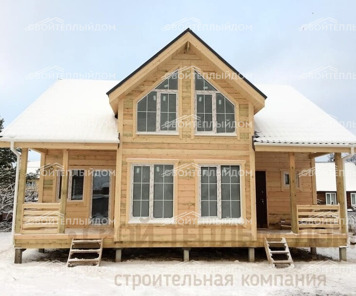 Каркасный дом 8х10м фото 8