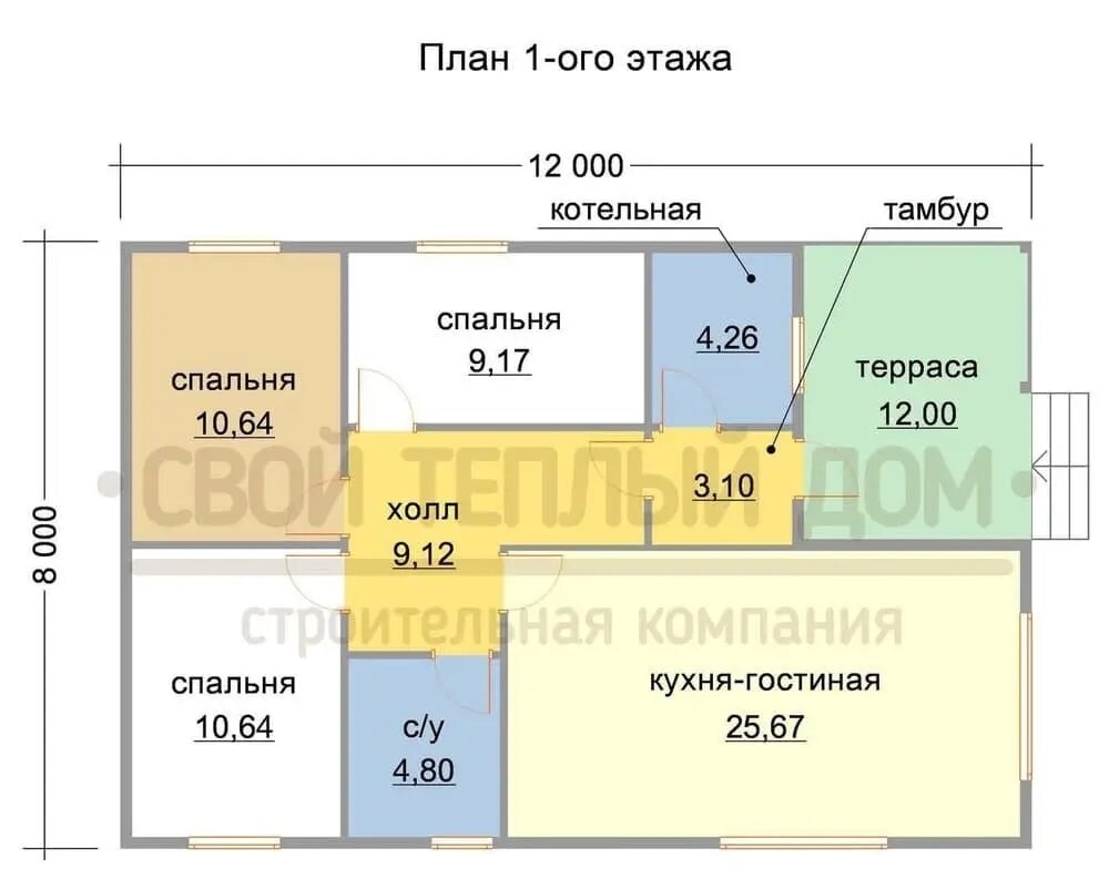 3 проекта домов, где есть все, что нужно для загородной жизни. Подборка  проектов с 3 спальнями