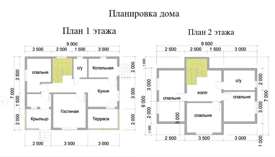 Построили дом с мансардой 7х9 м: 4 спальни, кухня, гостиная и котельная