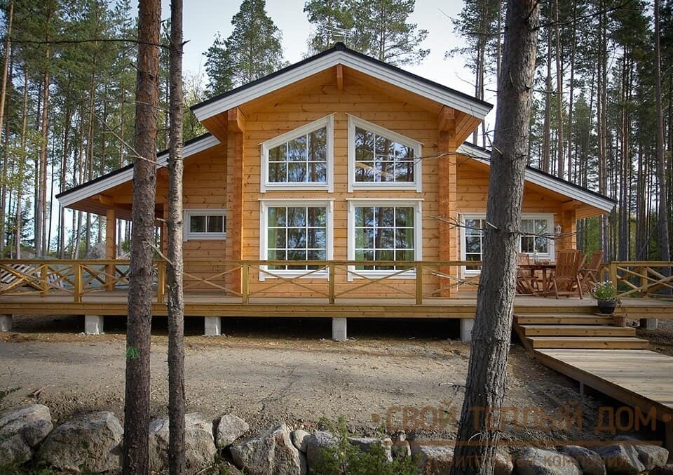 Дом из профилированного брса камерной сушки