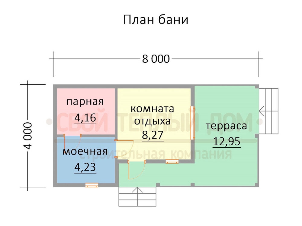 Компактная планировка с просторной террасой