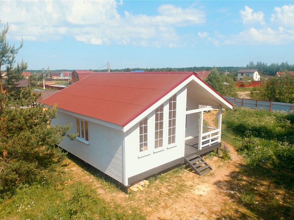 Ондулиновая крыша в более ярком оттенке