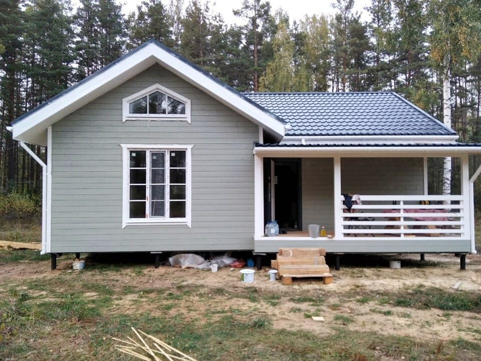 Готовый каркасный дом Готовый каркасный дом