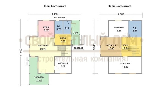 Планировка дома КД-8