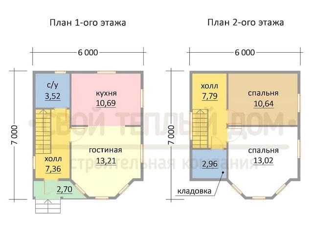 Планировка дома по проекту КД-10